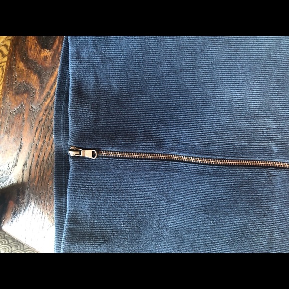 SOLD Velvet Corduroy Pencil Skirt - Picture 4 of 5